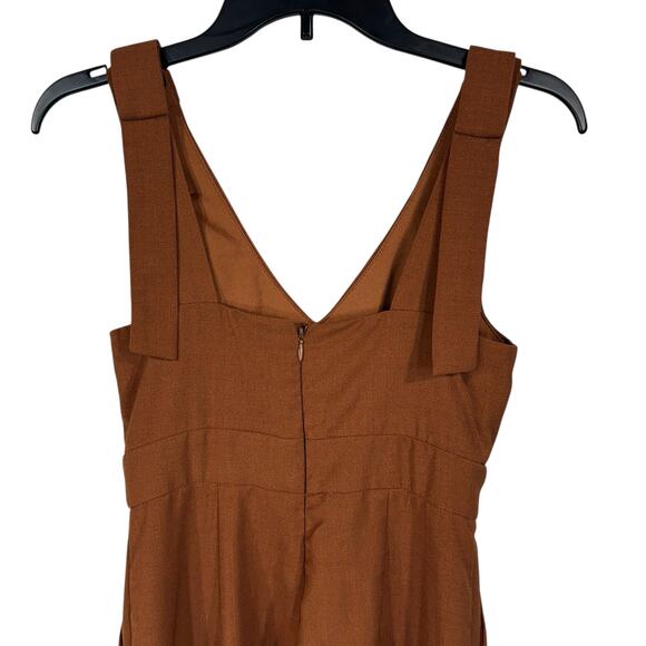 Altar’d State Small Cropped Wide Leg Flared Jumpsuit Empire Waist V-Neck Pockets - Picture 7 of 12